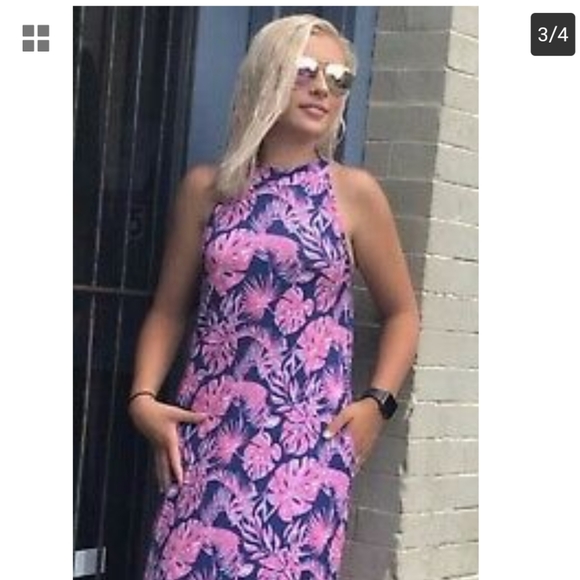 NWT Simply Southern Navy Paradise Halter Dress - Picture 2 of 10